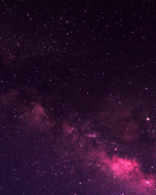 Purple starry night sky with 'Quarter Three' text and color swatches.